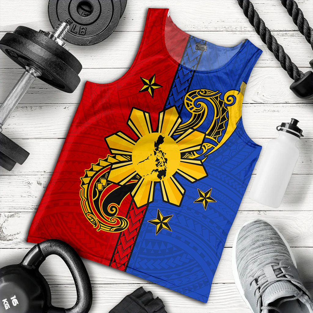 Philippines Filipinos Tank Top Sun Star Polynesia Half Concept