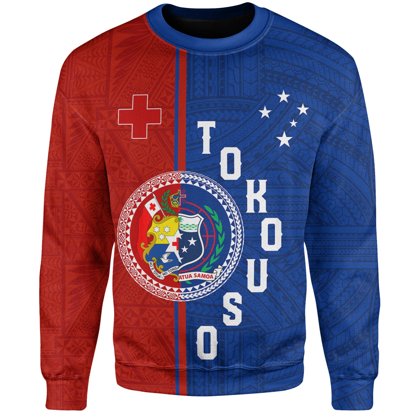 Tokouso Sweatshirt - Custom Tonga And Samoa Together