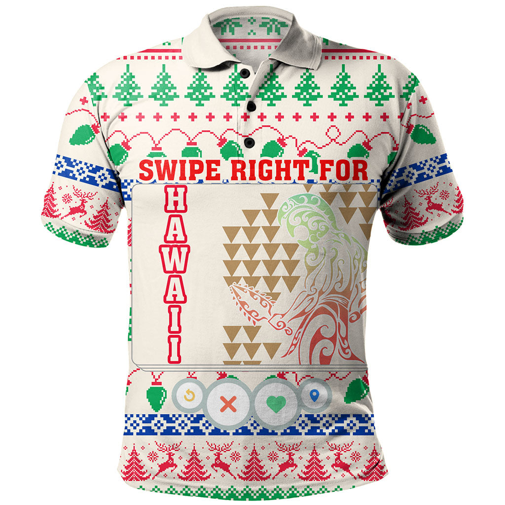 Hawaii Polo Shirt Swipe Right For Hawaii Christmas