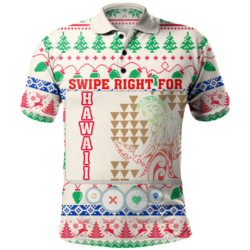 Hawaii Polo Shirt Swipe Right For Hawaii Christmas