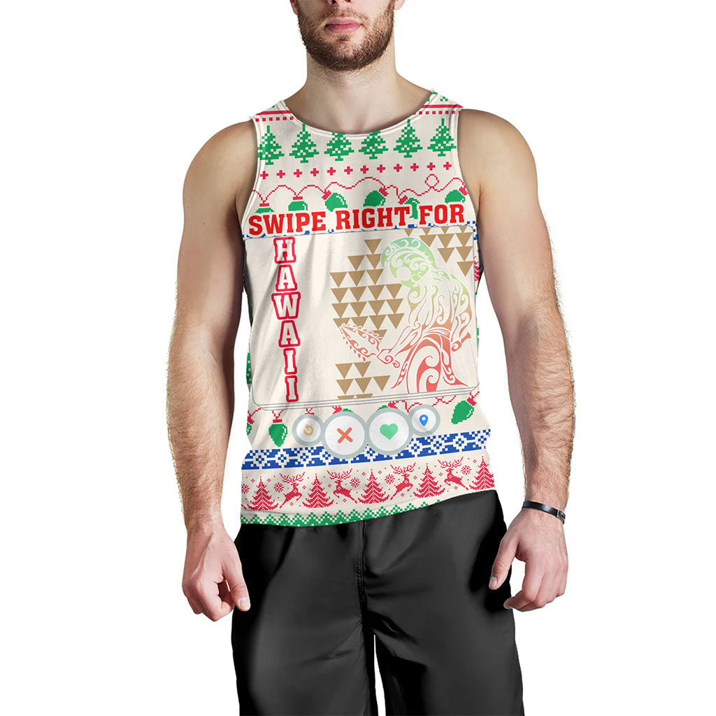 Hawaii Tank Top Swipe Right For Hawaii Christmas