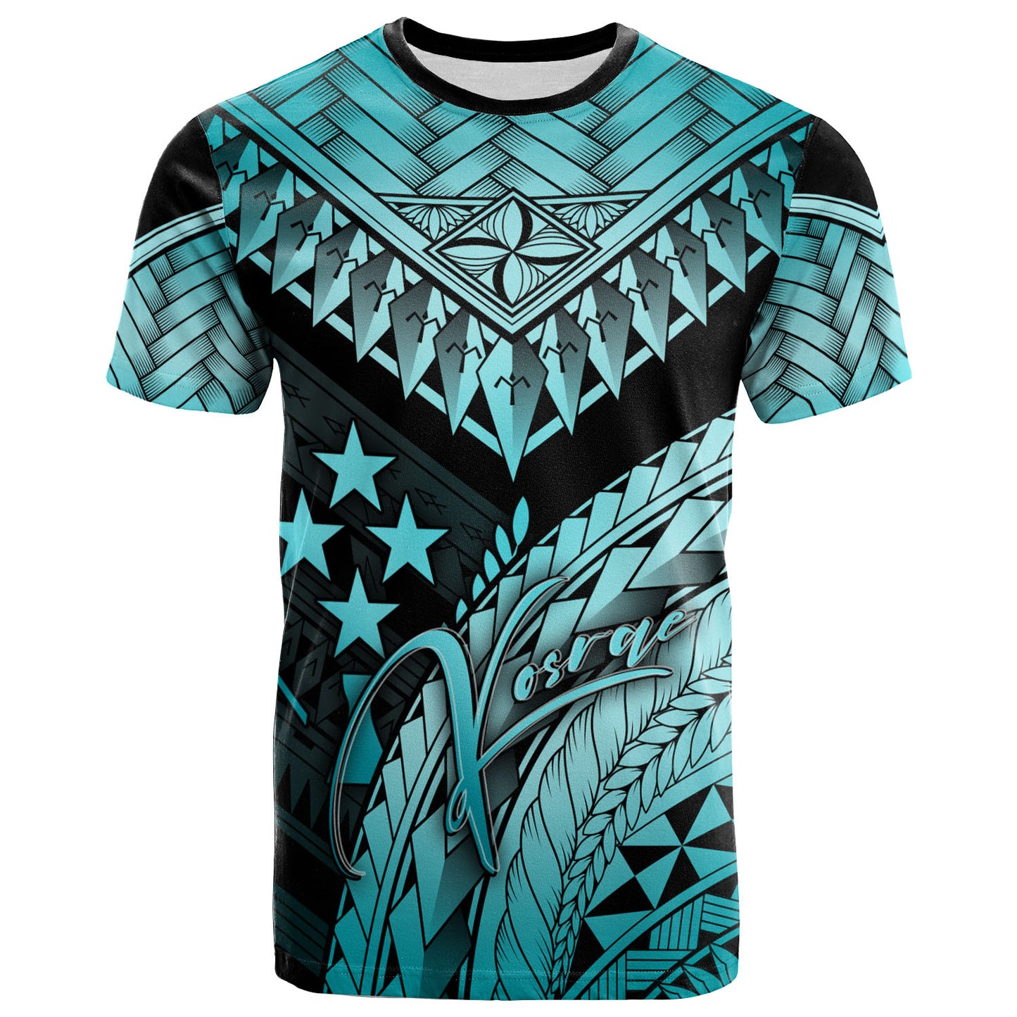 Kosrae Custom Personalised T-Shirt - Polynesian Necklace and Lauhala