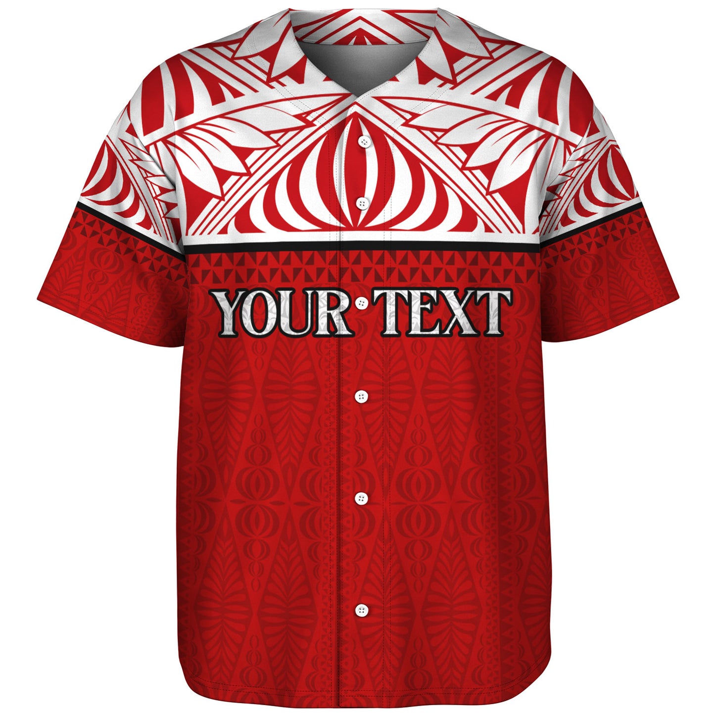Tonga Custom Personalised Baseball Shirt Coat Of Arms Ngatu Patterns Design