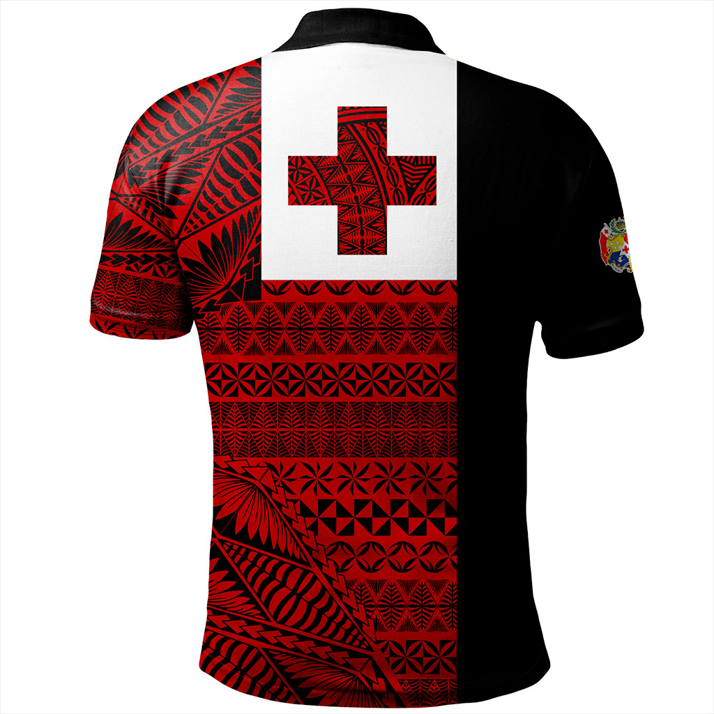 Tonga Polo Shirt Flag Ngatu Pattern Style