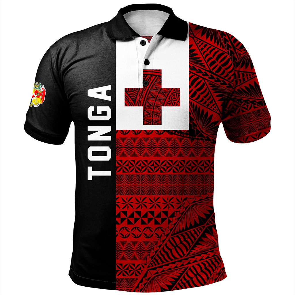 Tonga Polo Shirt Flag Ngatu Pattern Style