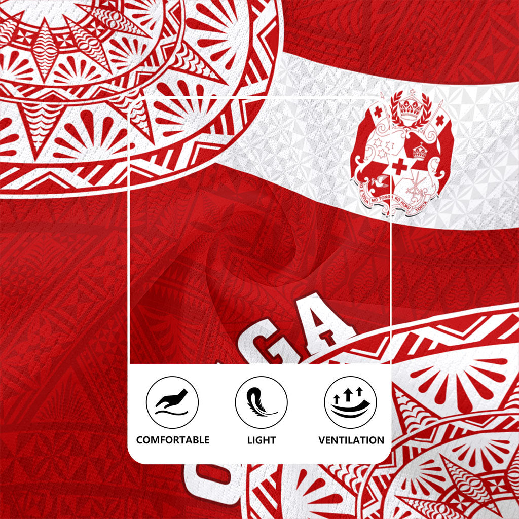 Tonga Rugby Jersey Kingdom of Tonga Ngatu Pattern Circle
