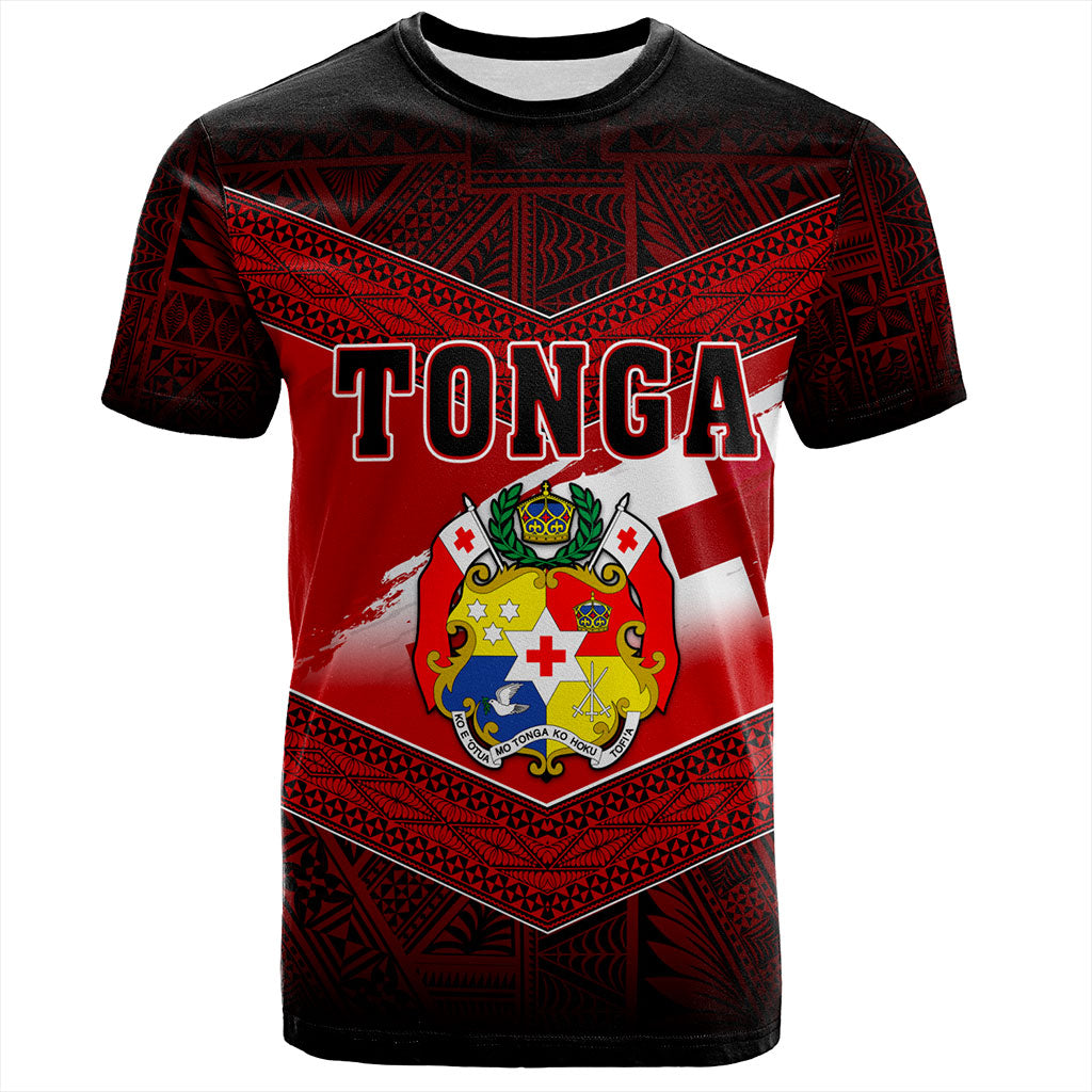Tonga T-Shirt Tapa Ngatu Nesian Island Matching Flag Grunge