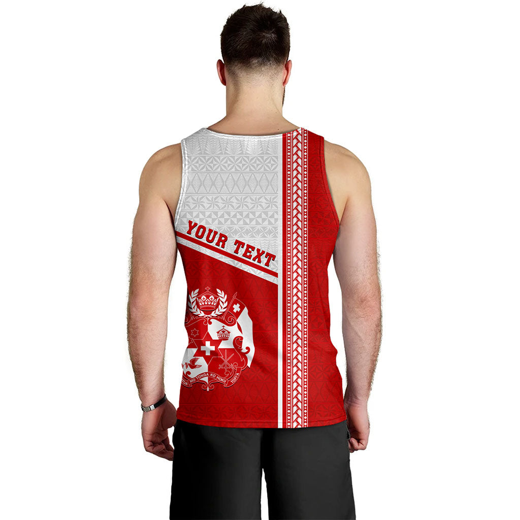 Tonga Tank Top Custom Tribal Ngatu Design Flag