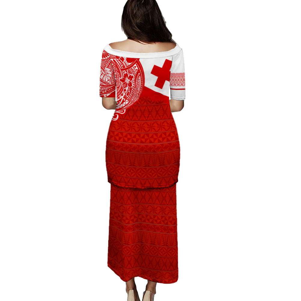Tonga Puletasi Polynesian Flag With Coat Of Arms