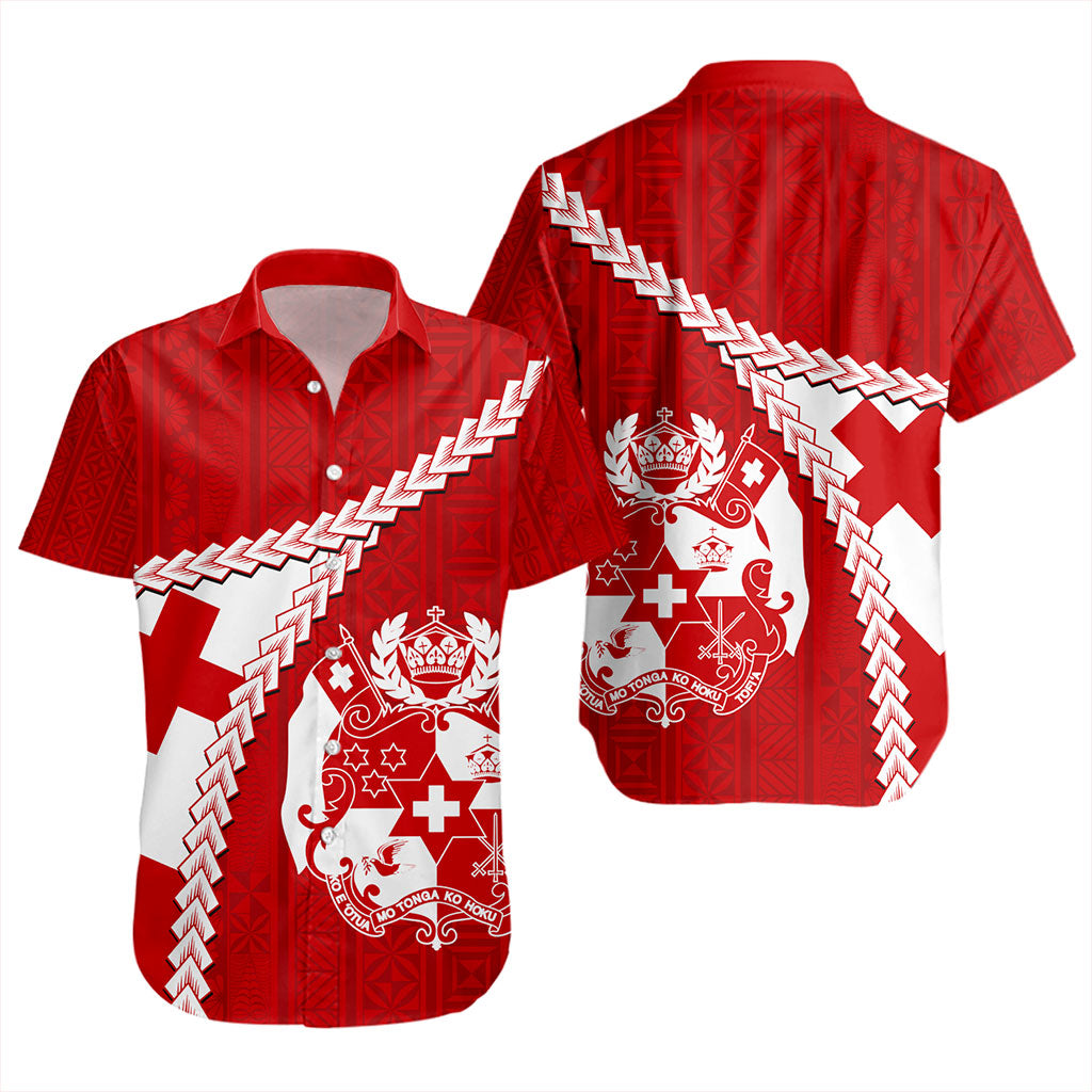 Tonga Short Sleeve Shirt Ngatu Tapa Pride Style