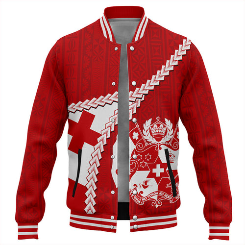 Tonga Baseball Jacket Ngatu Tapa Pride Style
