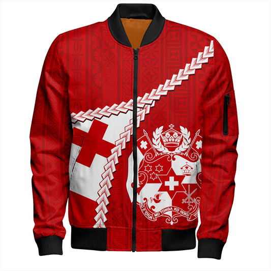 Tonga Bomber Jacket Ngatu Tapa Pride Style