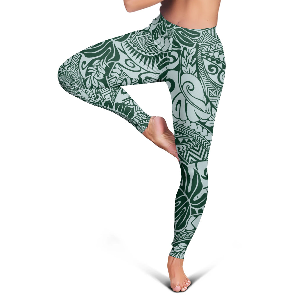 Hawaii Legging Tribal Leaf