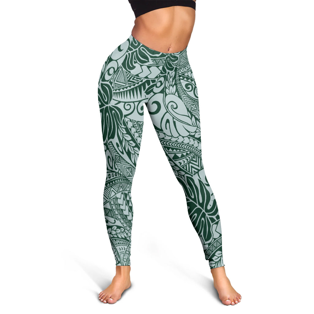 Hawaii Legging Tribal Leaf