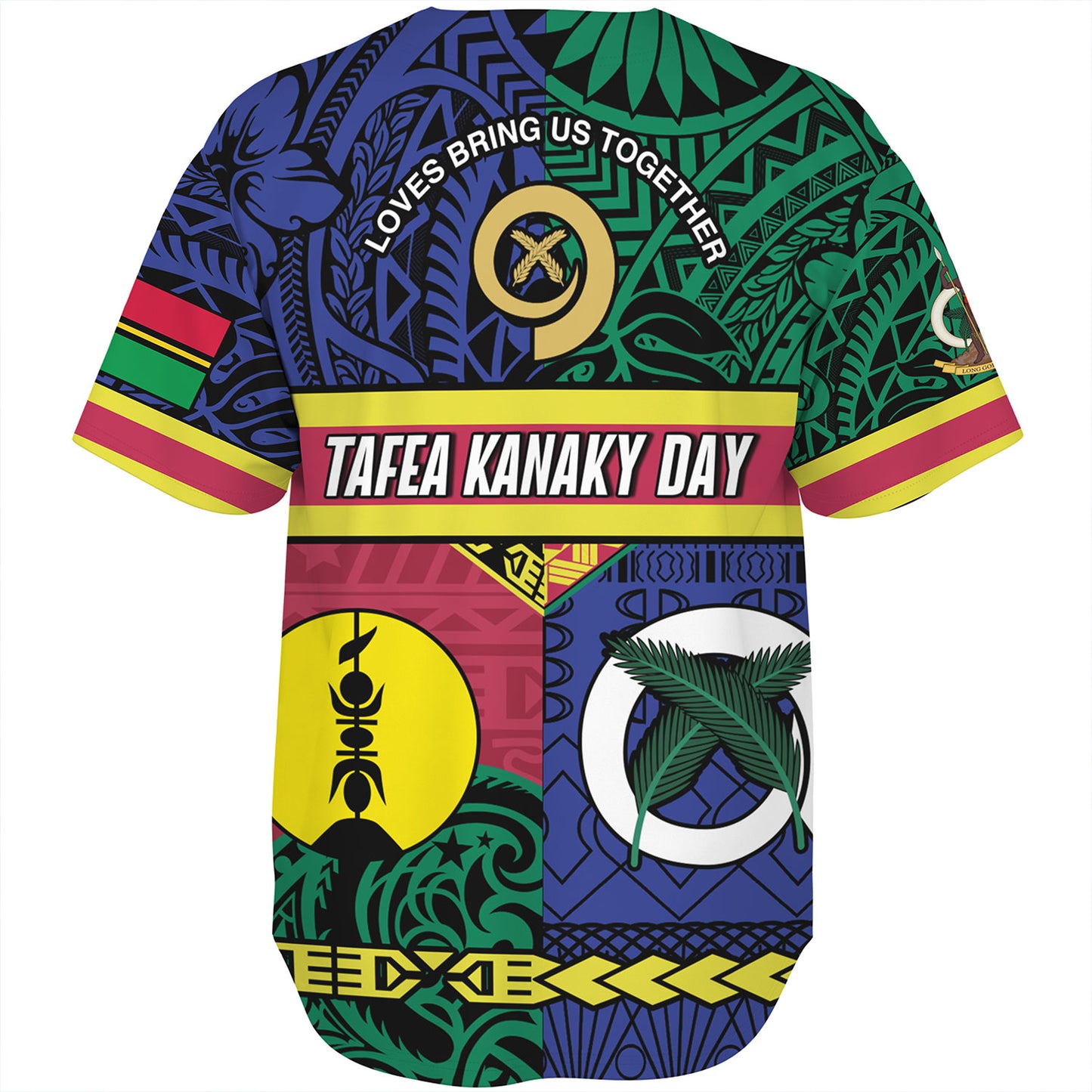 Vanuatu Baseball Shirt Custom Tafea Kanaky Day Tribal Patterns Special Design