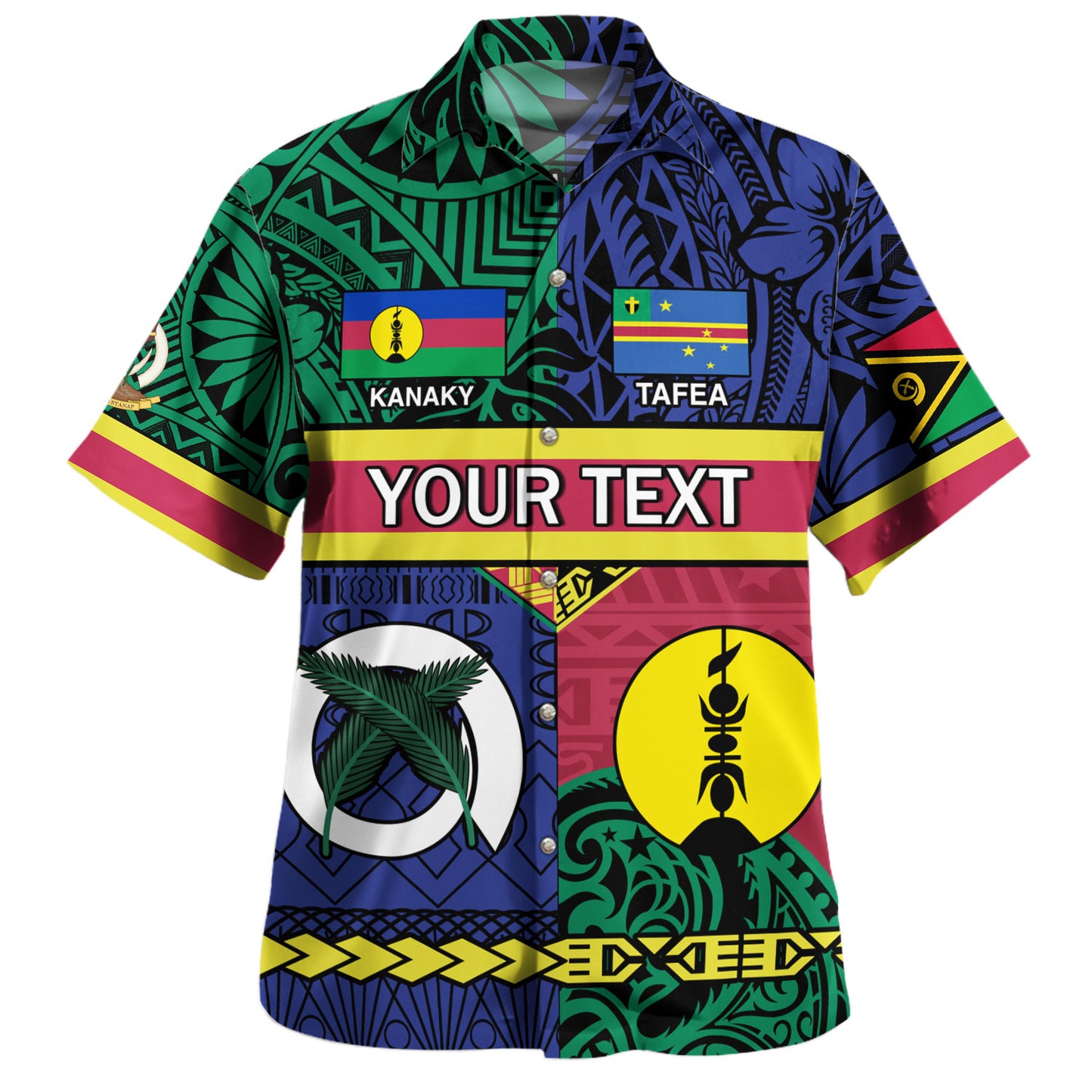 Vanuatu Hawaiian Shirt Special Fabric Leaves