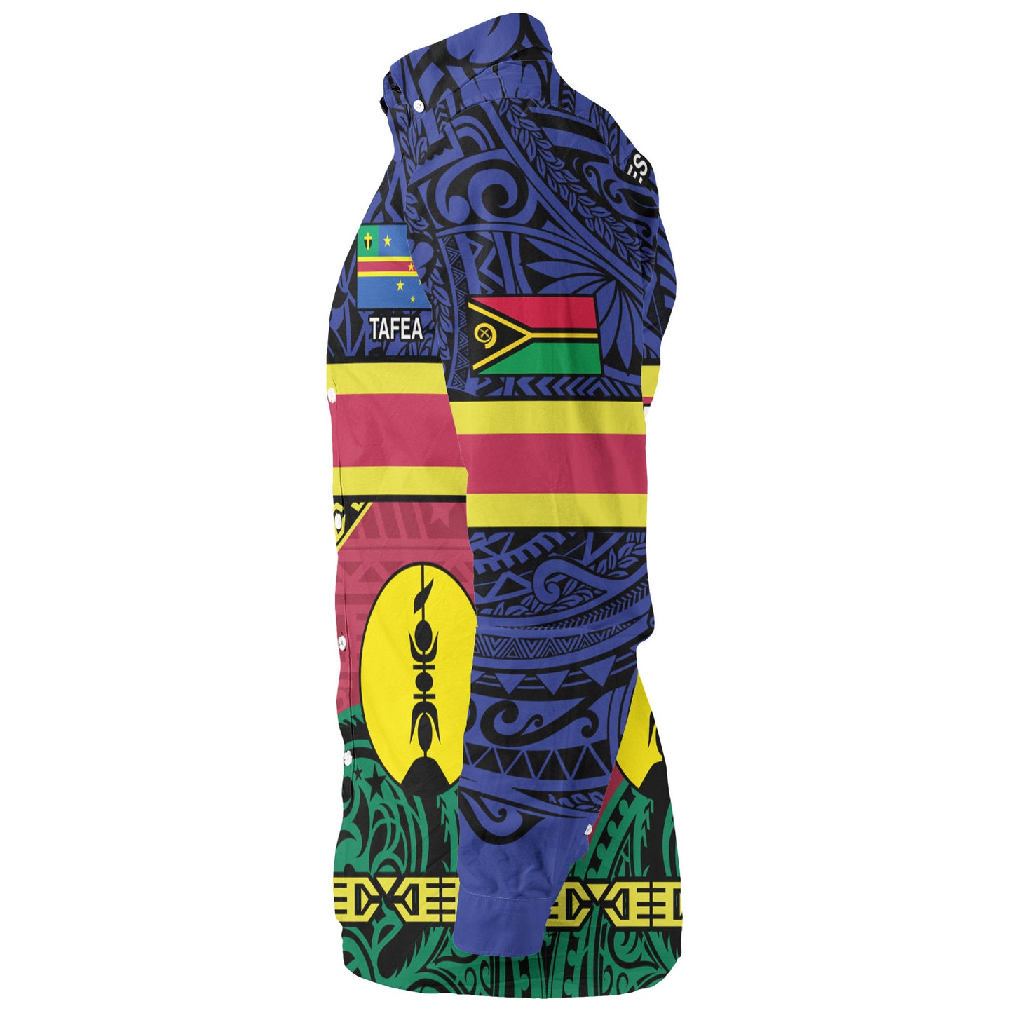 Vanuatu Long Sleeve Shirt Custom Tafea Kanaky Day Tribal Patterns Special Design