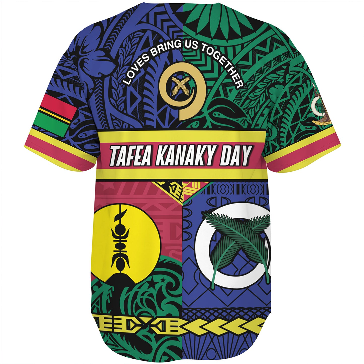 Vanuatu Baseball Shirt Custom Tafea Kanaky Day Tribal Patterns Special Design