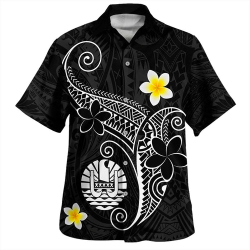 Tahiti Hawaiian Shirt Polynesia Floral Tribal