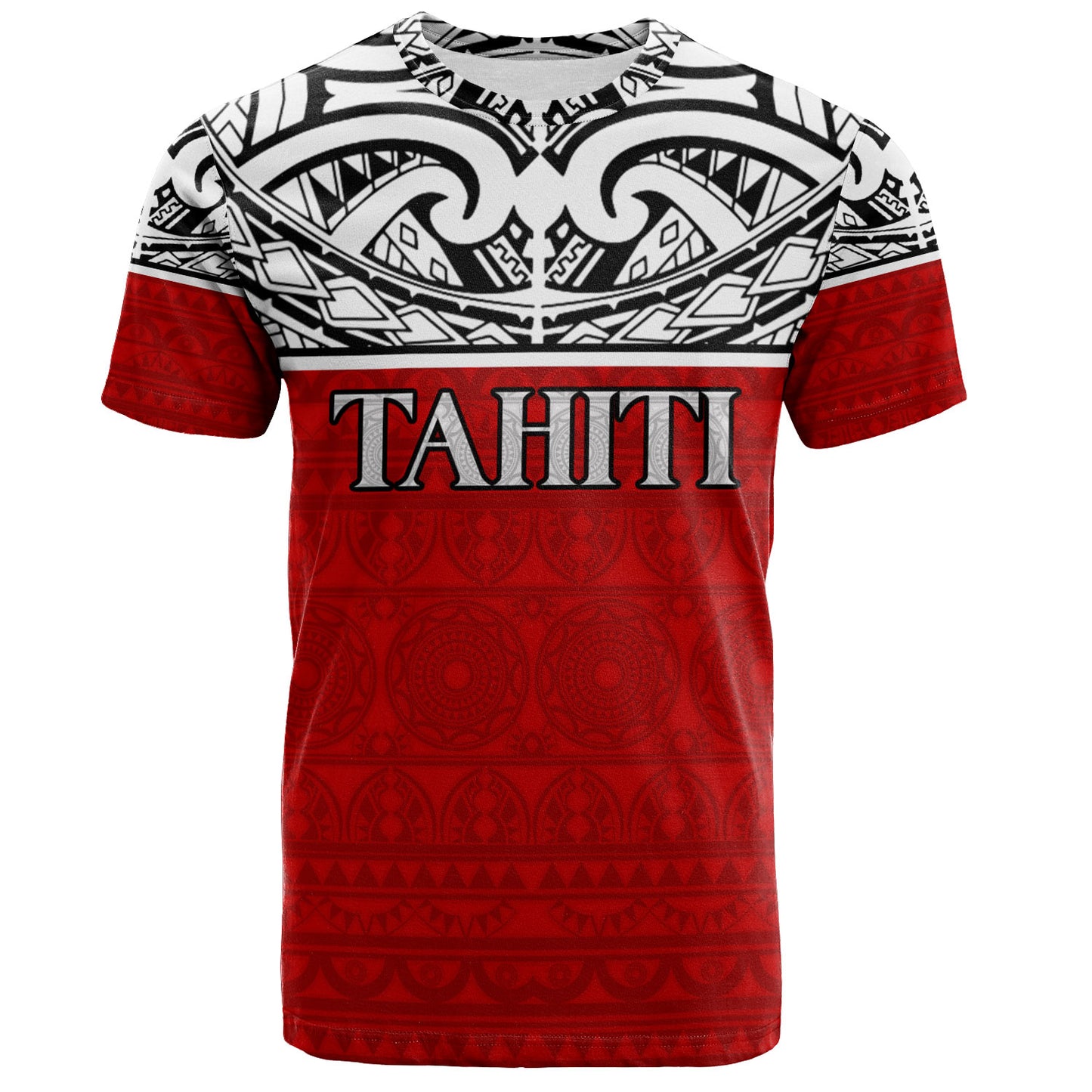 Tahiti Custom Personalised T-Shirt Coat Of Arms Polynesia Patterns Style