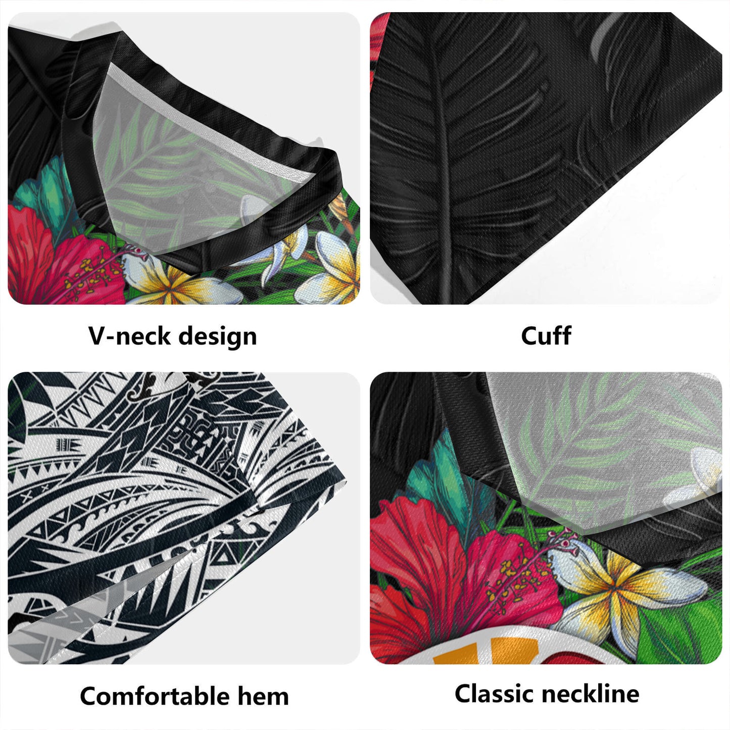 Tahiti Custom Personalised Rugby Jersey Hibiscus And Plumeria With Palm Branches Vintage Style
