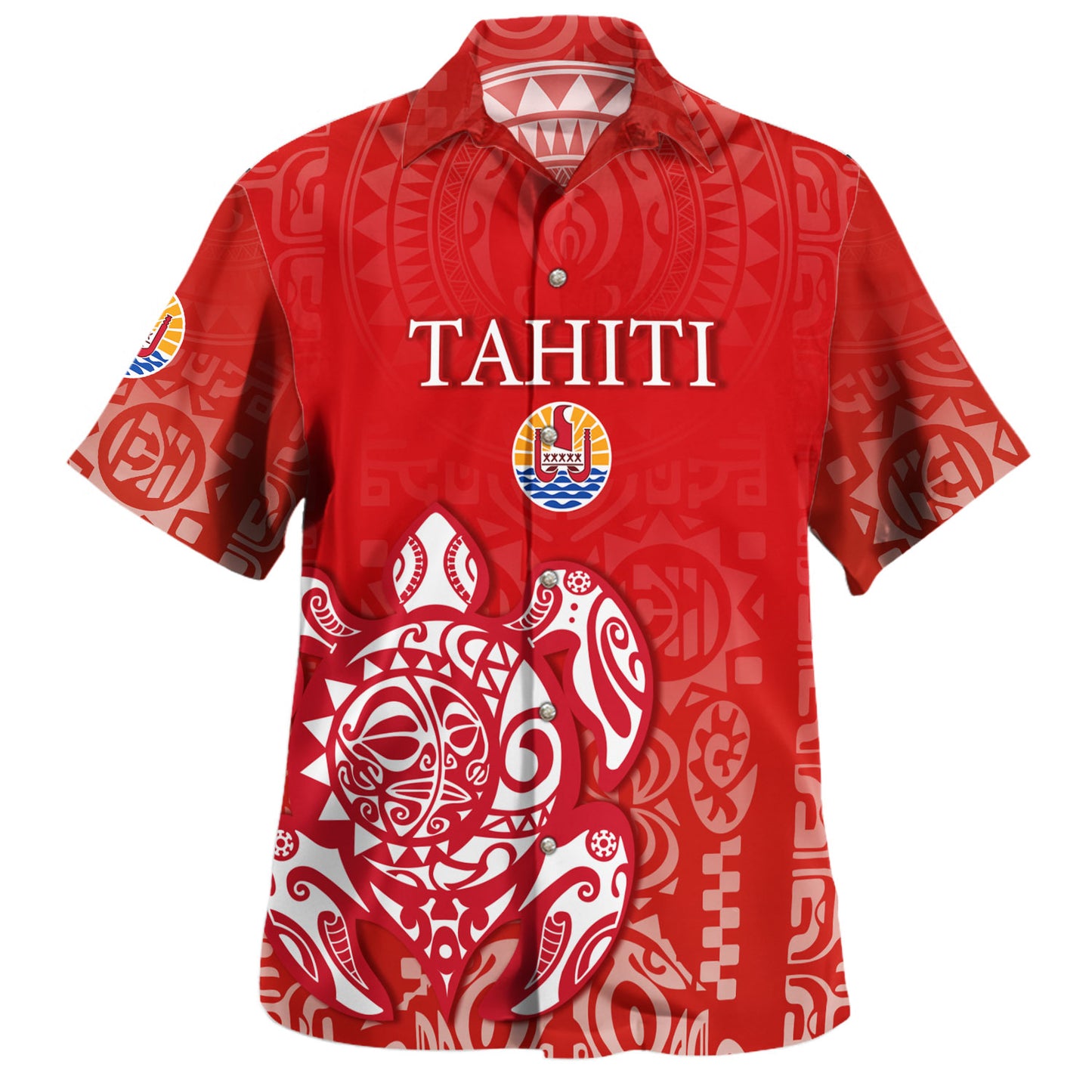 Guam Hawaiian Shirt Tribal Latte Stone Tropical Style