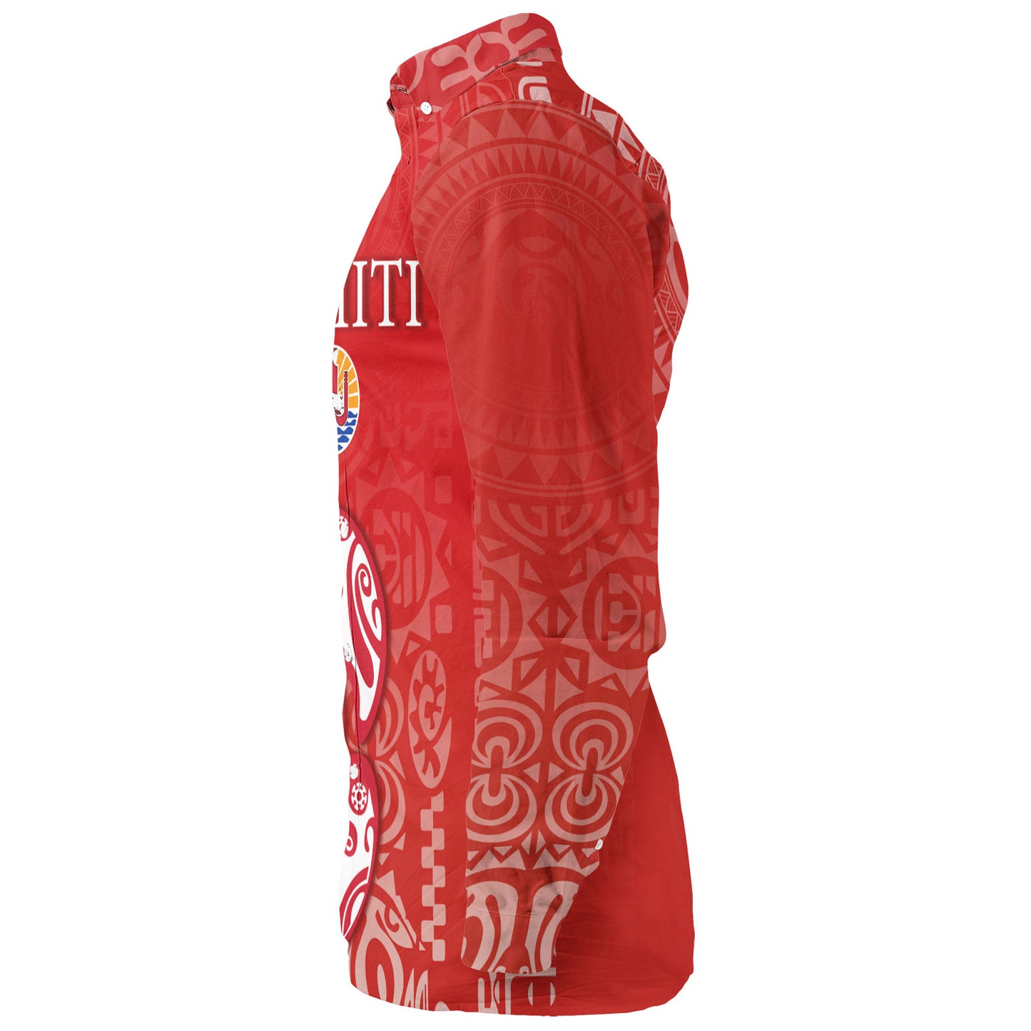 Tahiti Long Sleeve Shirt Tahitian Tribal Tattoos Style