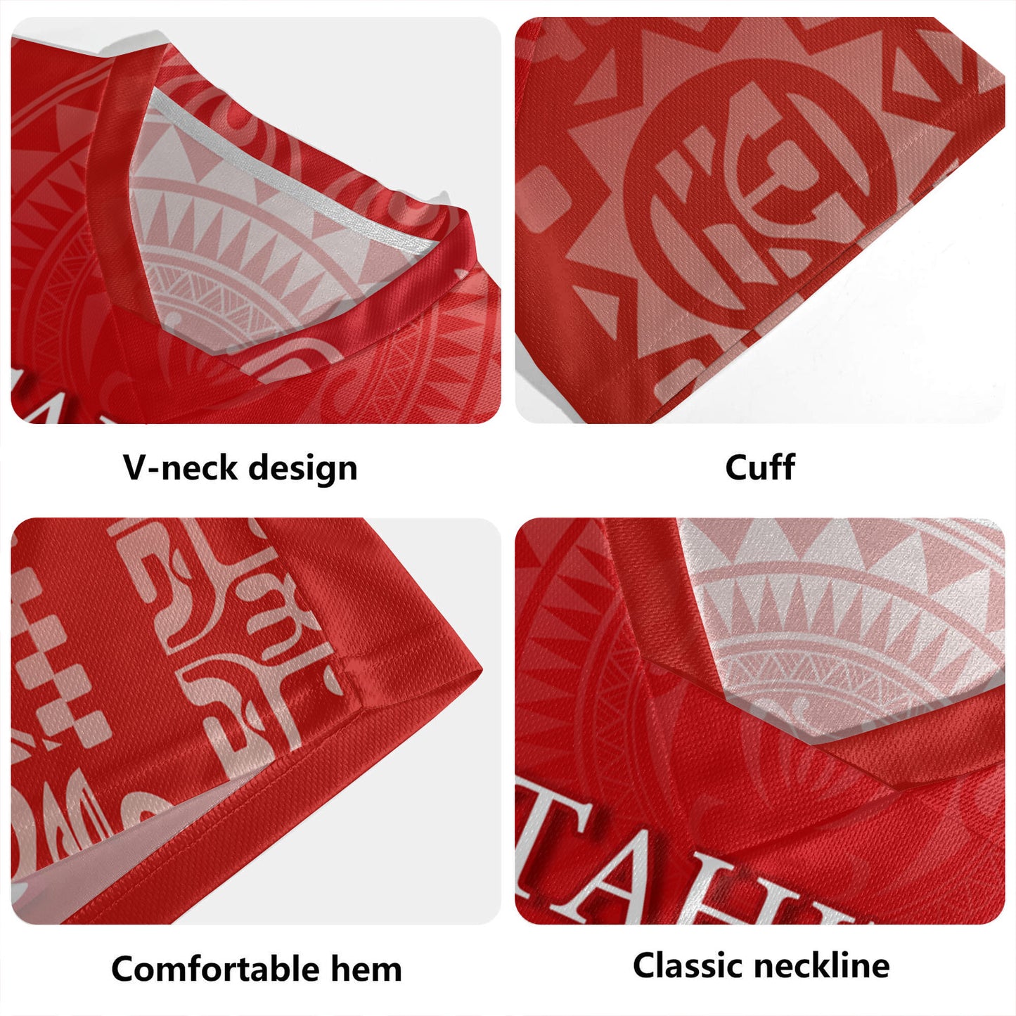 Tahiti Rugby Jersey Tahitian Tribal Tattoos Style