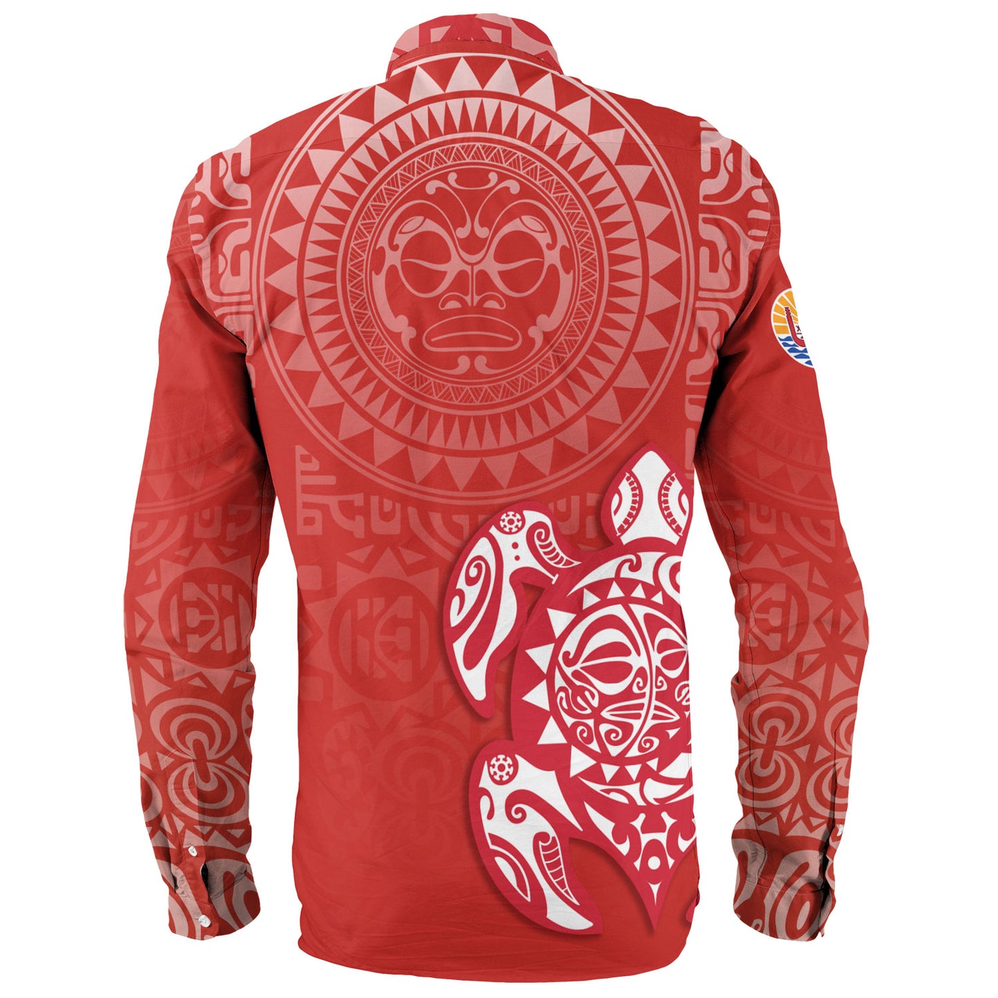 Tahiti Long Sleeve Shirt Tahitian Tribal Tattoos Style