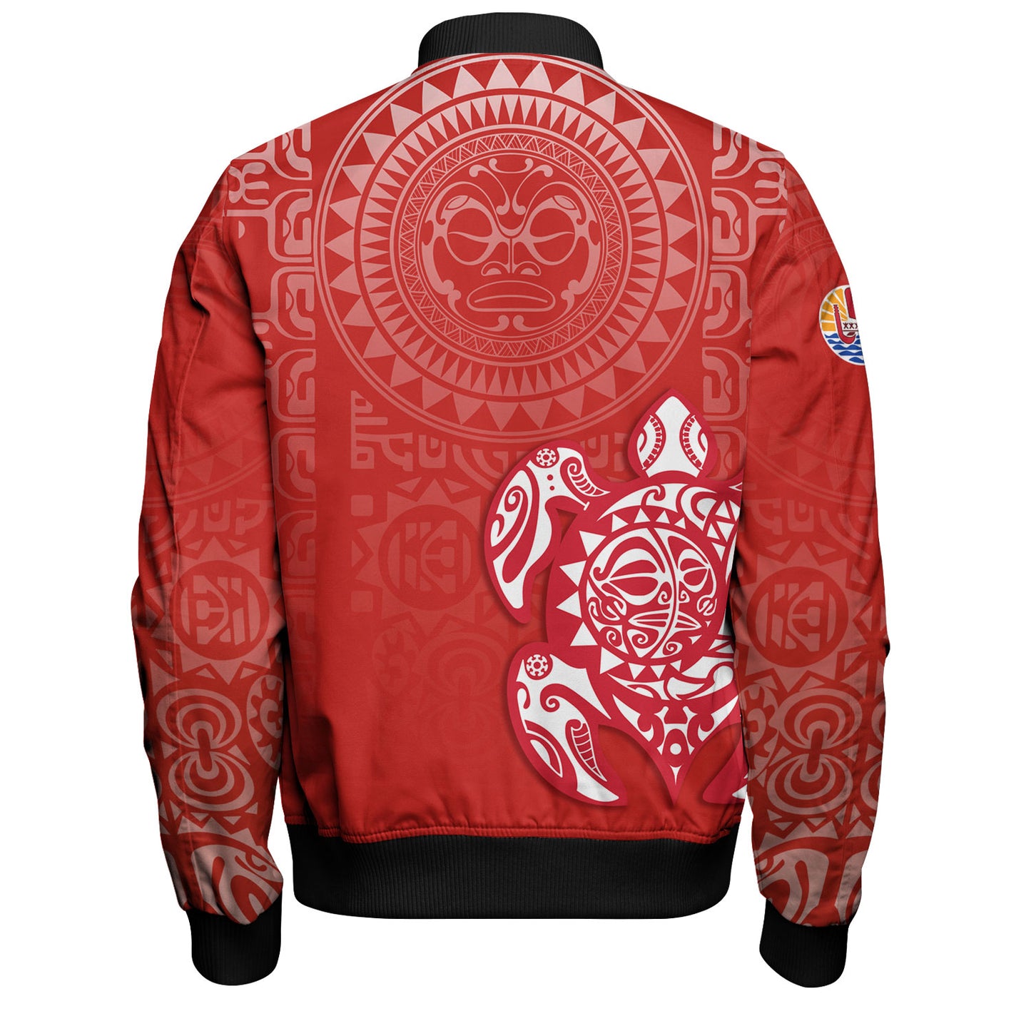 Tahiti Bomber Jacket Tahitian Tribal Tattoos Style