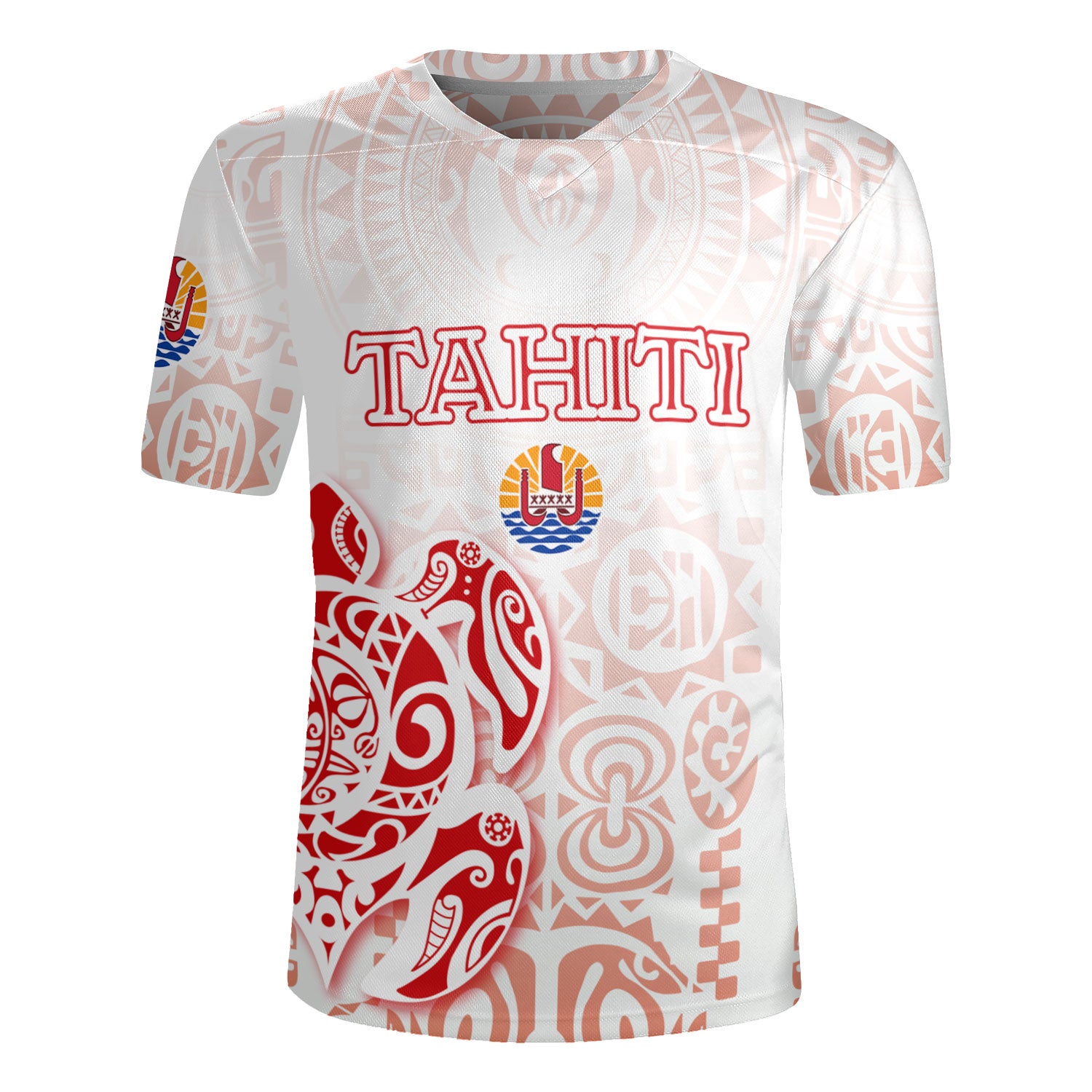 Tahiti Rugby Jersey Tahitian Tribal Tattoos Style