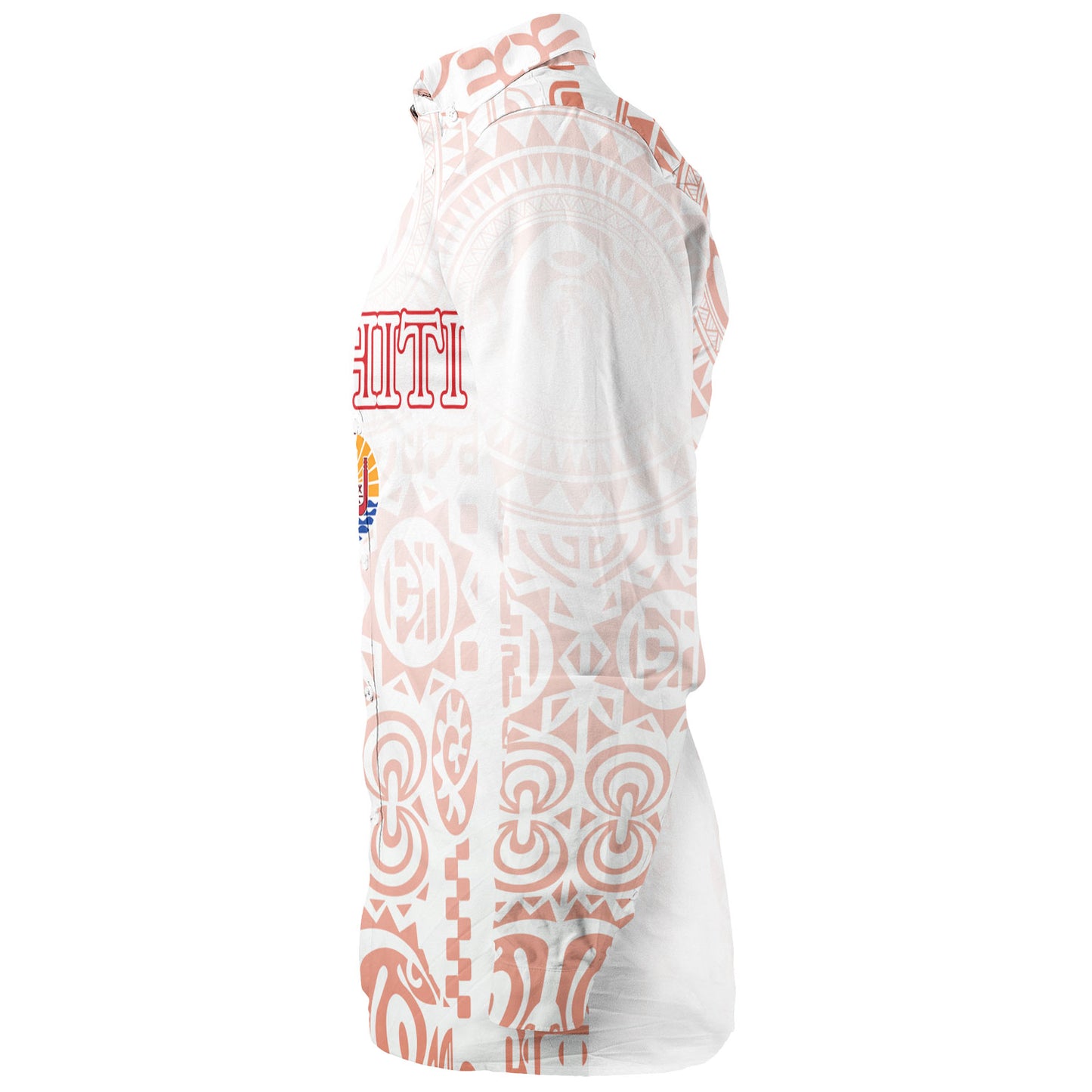 Tahiti Long Sleeve Shirt Tahitian Tribal Tattoos Style