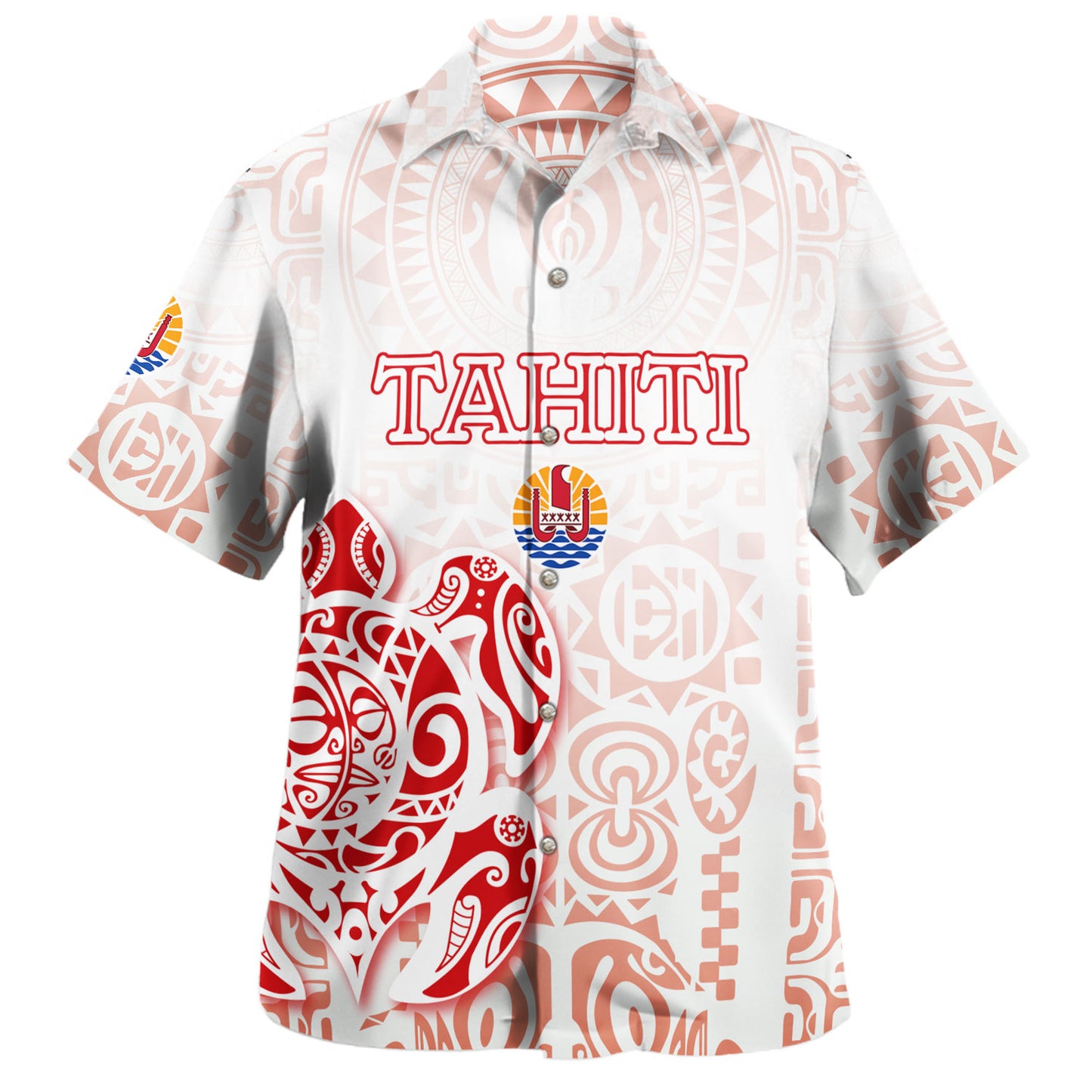 Guam Hawaiian Shirt Tribal Latte Stone Tropical Style