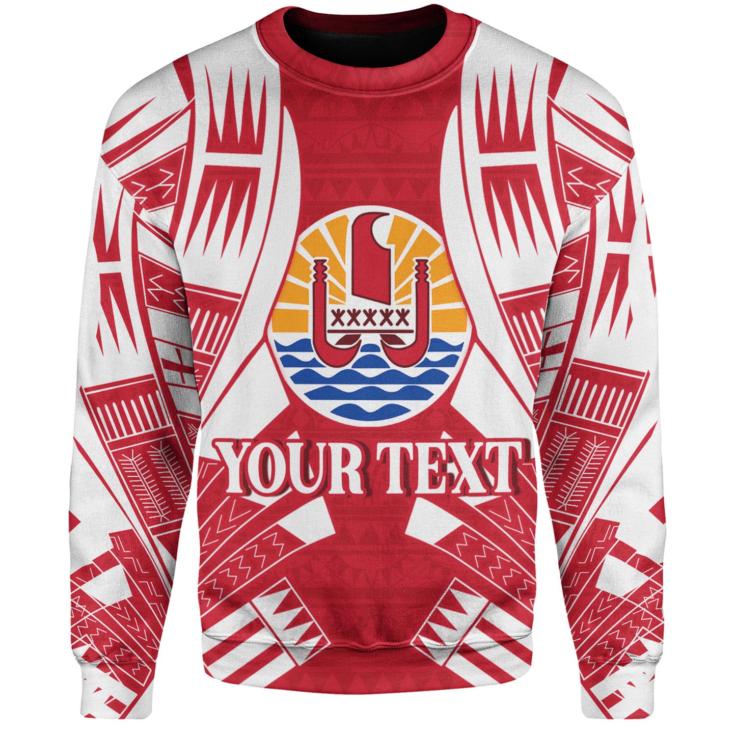 Tahiti Custom Personalised Sweatshirt Tattoo Style