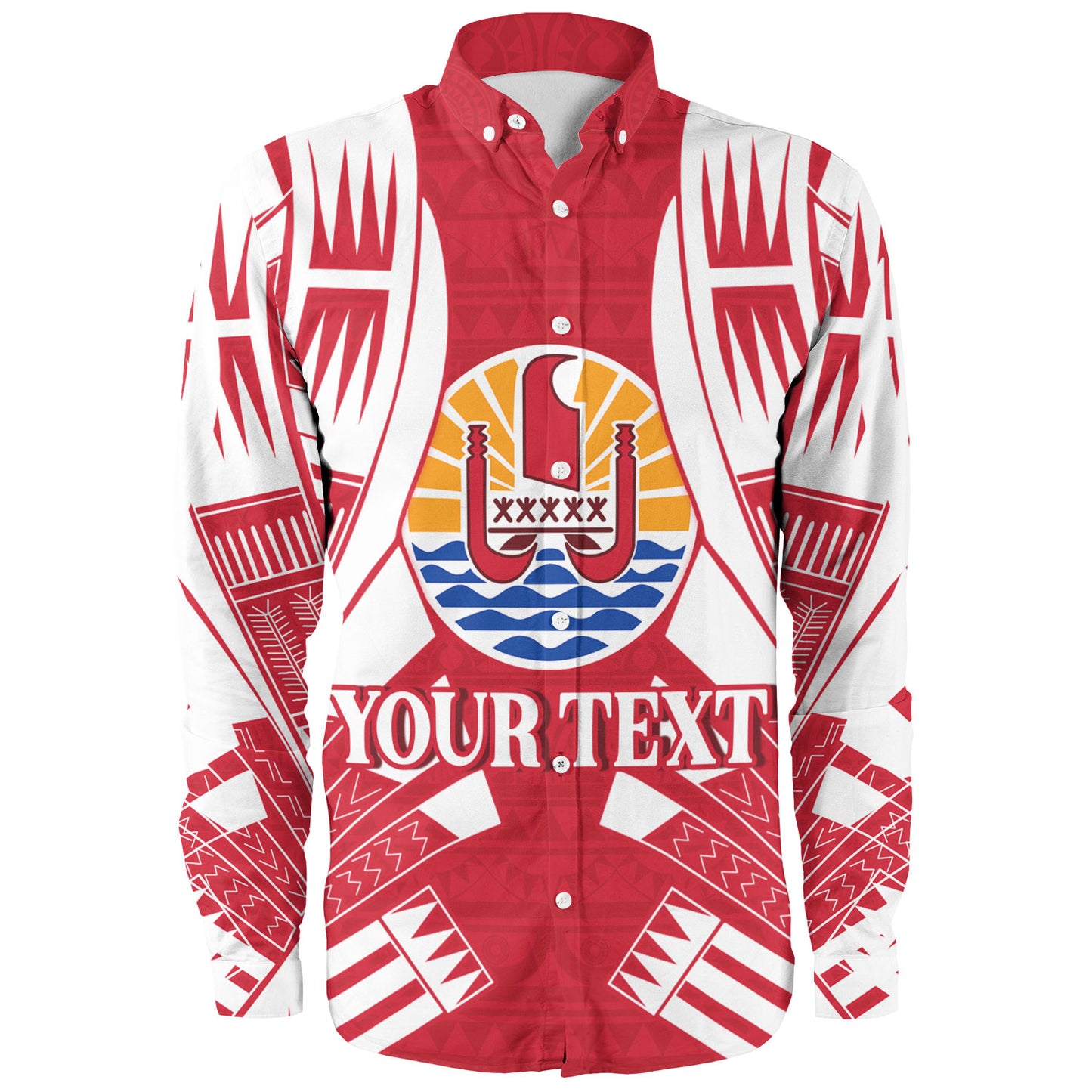 Tahiti Custom Personalised Long Sleeve Shirt Tattoo Style