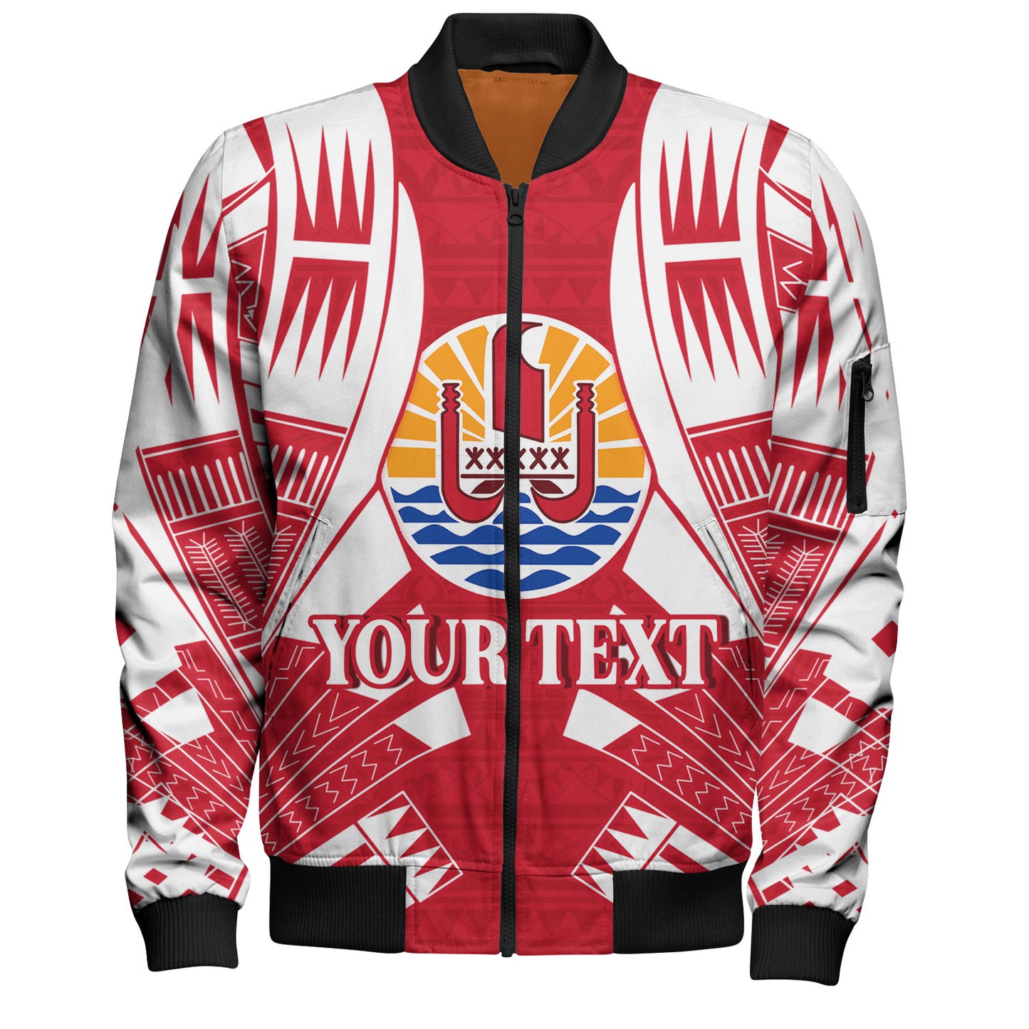 Tahiti Custom Personalised Bomber Jacket Tattoo Style