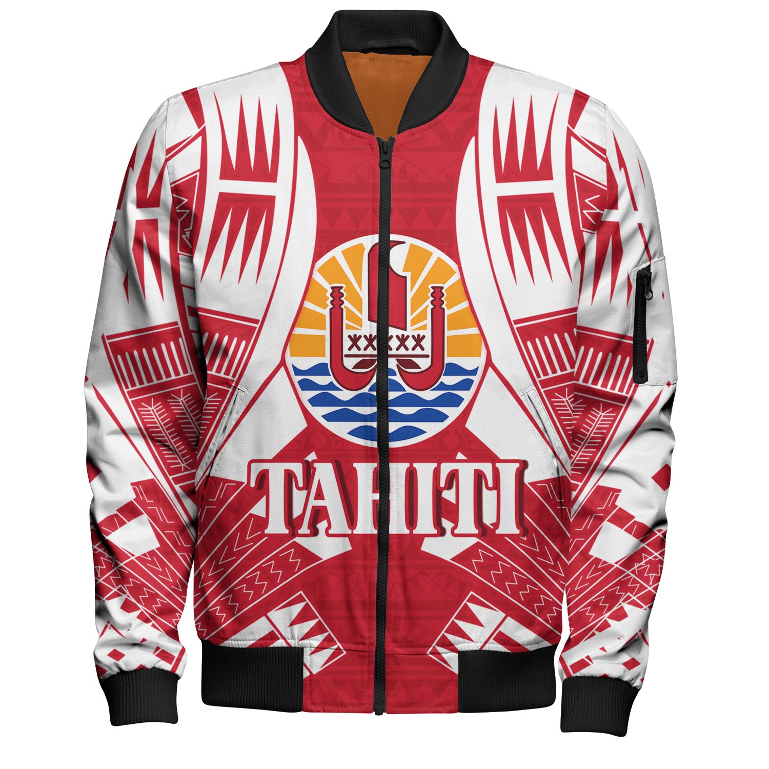 Tahiti Custom Personalised Bomber Jacket Tattoo Style