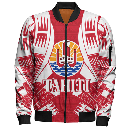 Tahiti Custom Personalised Bomber Jacket Tattoo Style