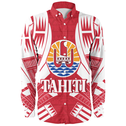 Tahiti Custom Personalised Long Sleeve Shirt Tattoo Style