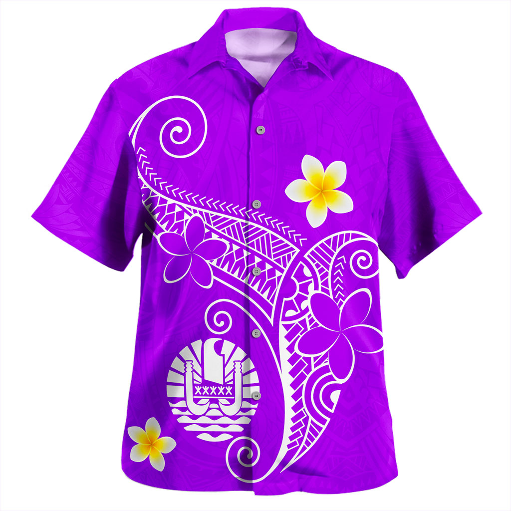 Tahiti Hawaiian Shirt Polynesia Floral Tribal Ver.1