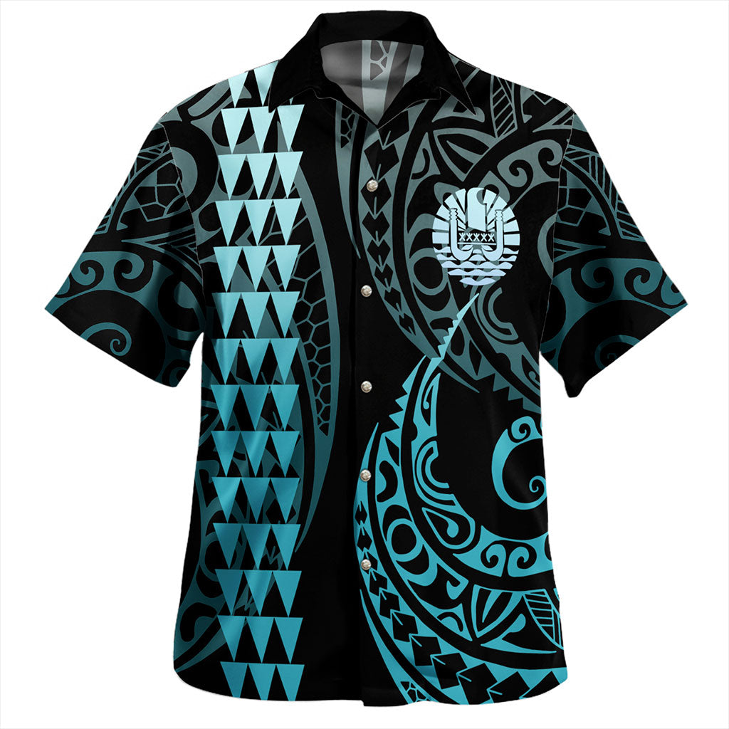 Tahiti Hawaiian Shirt Kakau Style Ver.1