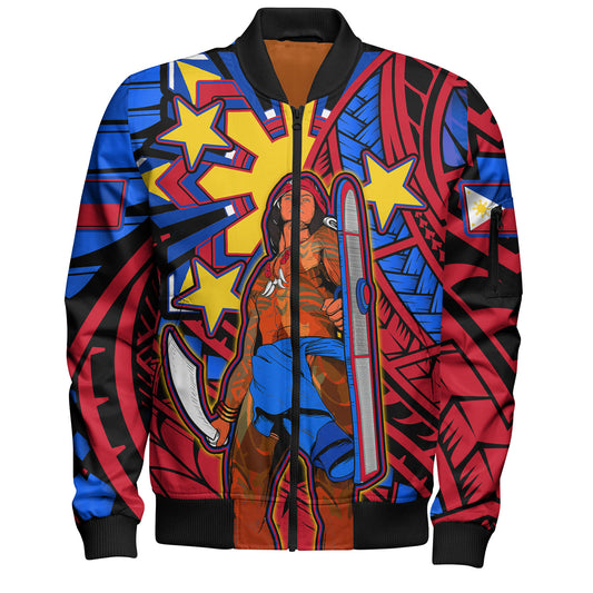 Philippines Bomber Jacket Custom Lapu-Lapu The Legendary Filipino Hero