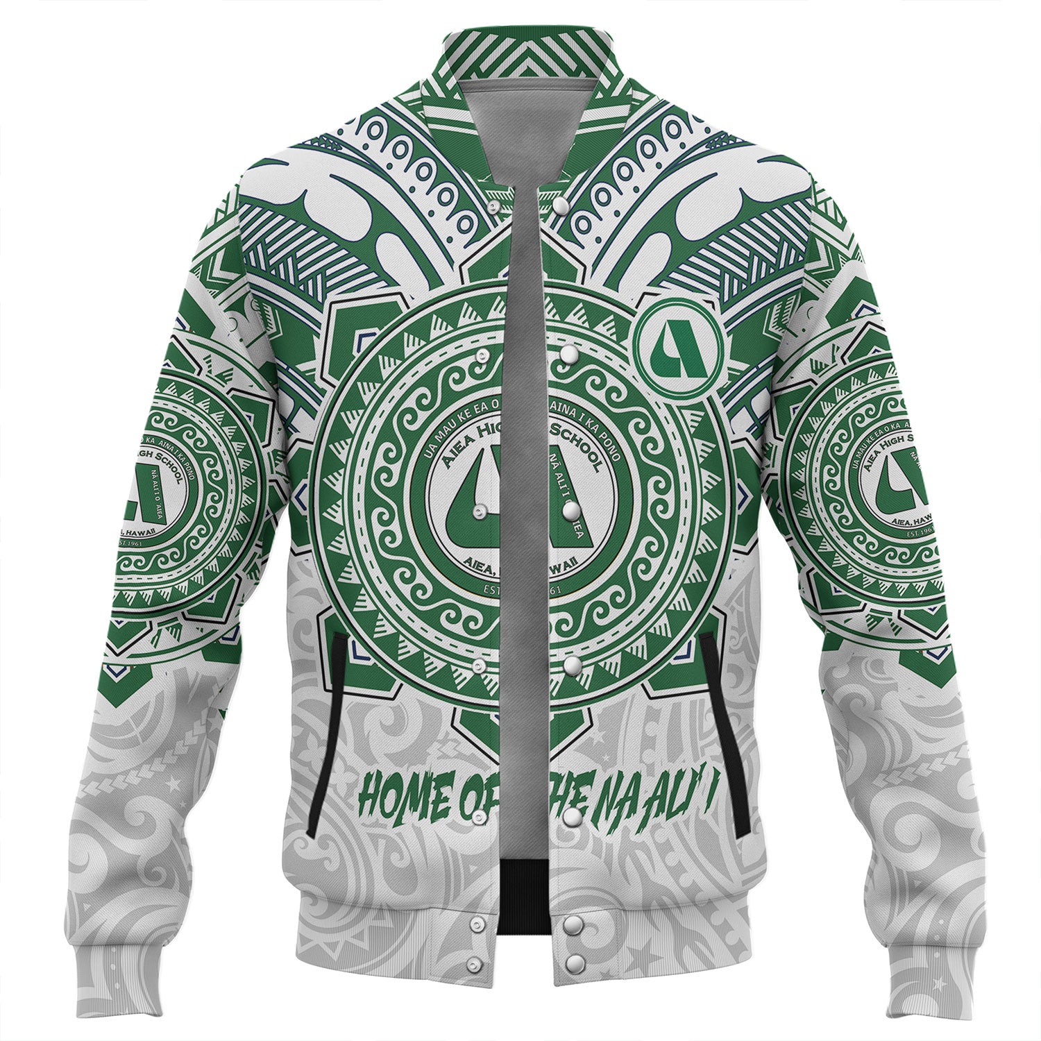 Hawaii Baseball Jacket Custom Aiea High School Home Of The Na Ali'i Tribal Style