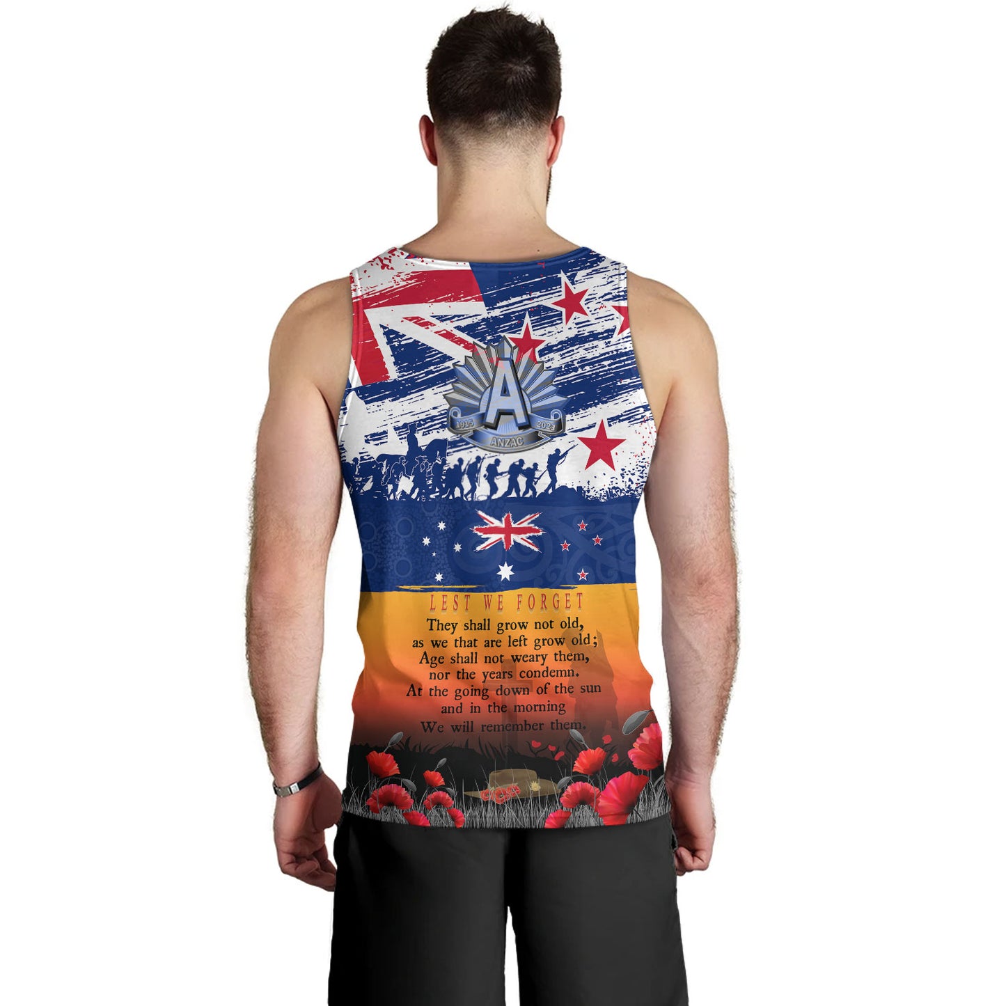New Zealand Tank Top New Zealand And Australian Army Corps ANZAC Day Commemoration