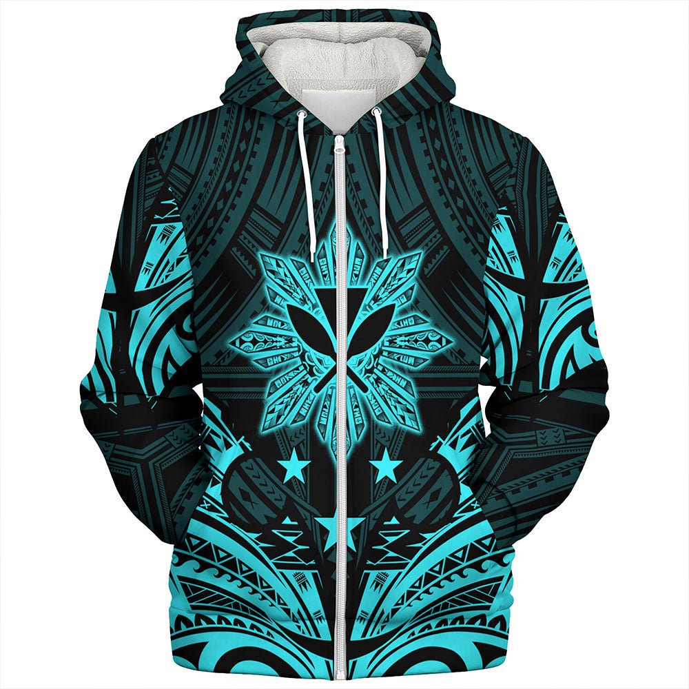 Philippines Sherpa Hoodie - Sun Filipino With Kanaka Maoli Style