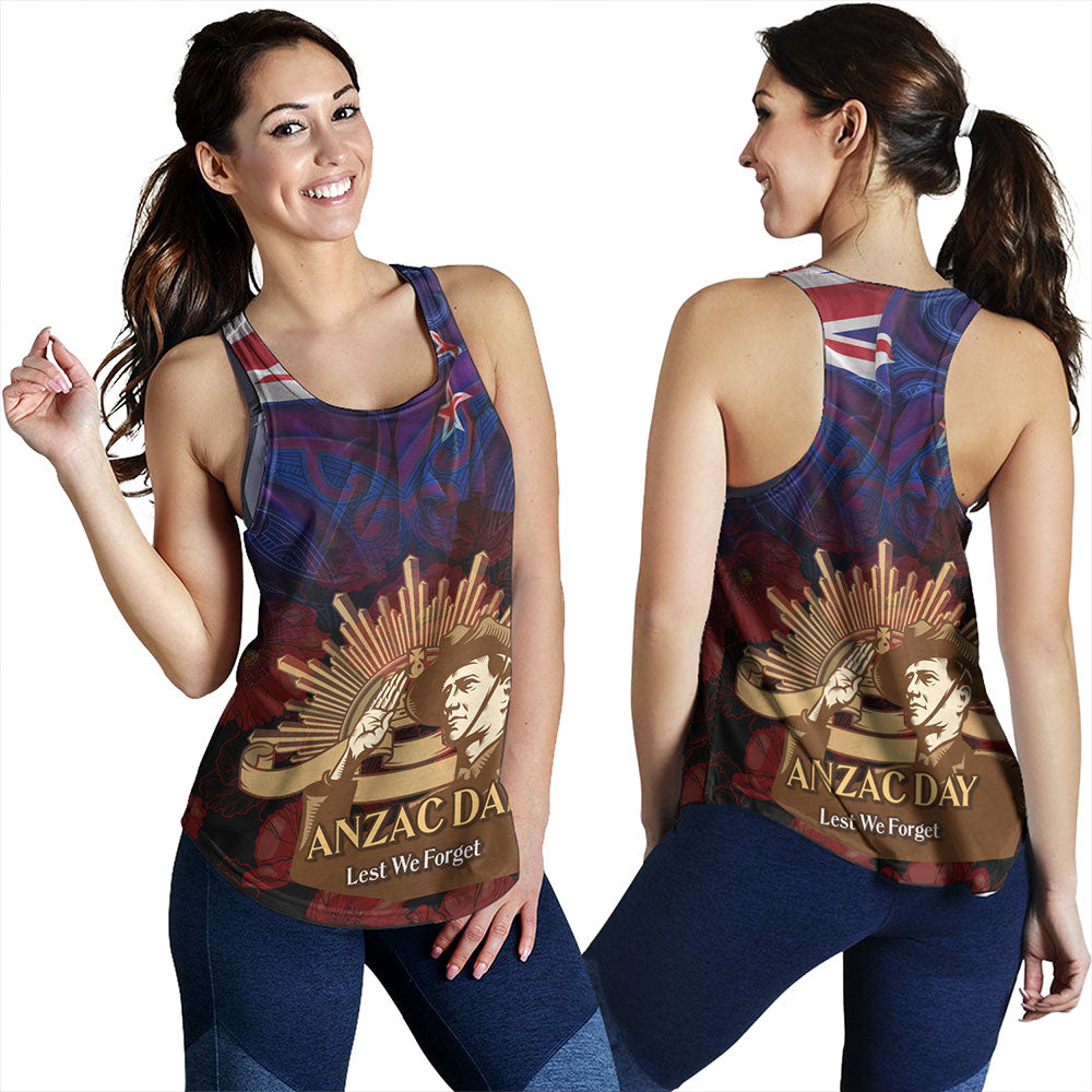 New Zealand Women Tank - Anzac Soldier Maori Patterns