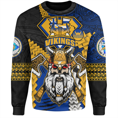 Hawaii Sweatshirt Custom Hilo High School Home Of The Vikings Polynesian Style