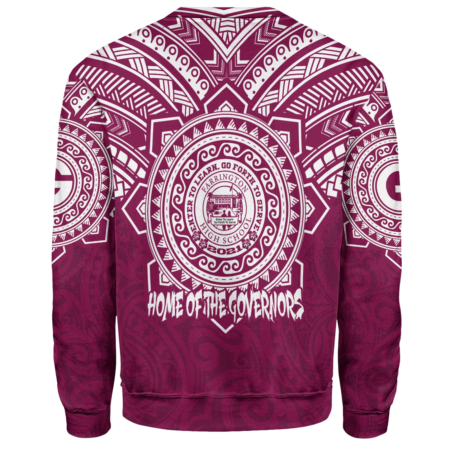 Hawaii Sweatshirt Custom Farrington High School Home Of The Governors Tribal Style