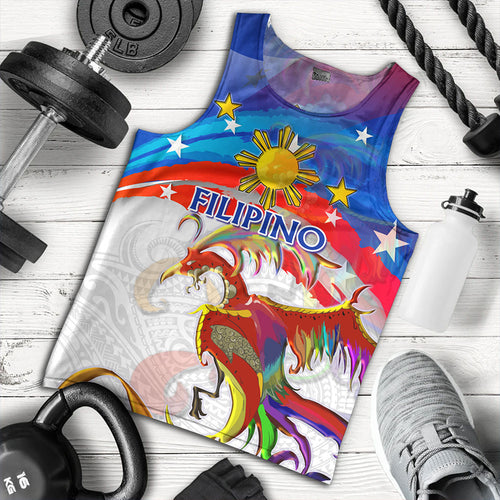 Philippines Filipinos Tank Top Sarimanok Maranao With Filipino Flag Design