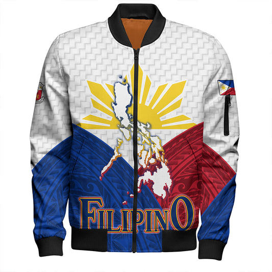Philippines Bomber Jacket - Philippines National Bird With Sun And Stars Style